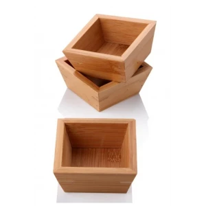 ieg™ Bambu Sunum Kare Çerezlik 1 Adet -PS10