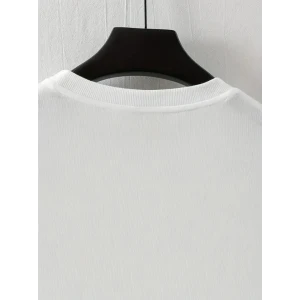 ieg™ Baskılı Oversize Bisiklet Yaka T-shirt - Beyaz