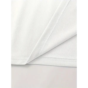 ieg™ Baskılı Oversize Bisiklet Yaka T-shirt - Beyaz