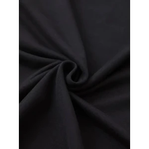 ieg™ Baskılı Oversize Bisiklet Yaka T-shirt - Siyah