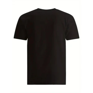 ieg™ Baskılı Oversize Bisiklet Yaka T-shirt - Siyah