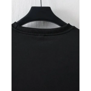 ieg™ Baskılı Oversize Bisiklet Yaka T-shirt - Siyah