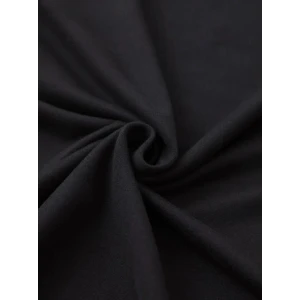 ieg™ Baskılı Oversize Bisiklet Yaka T-shirt - Siyah