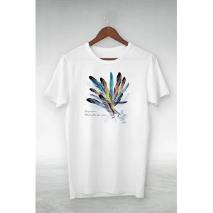 ieg™      Baskılı Oversize T-Shirt - Beyaz -