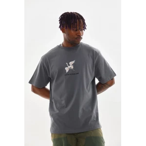 ieg™      Baskılı Oversize T-Shirt - Füme -