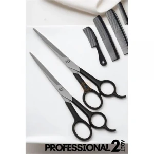 retroieg™ Berber Makası 2 ADET Profesyonel 6.5 inç Çelik