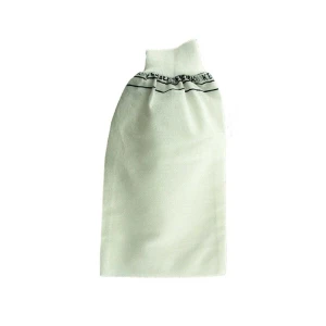 ieg™ Beyaz Banyo Hamam Kesesi Lastikli 25x17 Cm