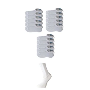 ieg™ Beyaz Erkek Görünmez Çorap 15 çift
