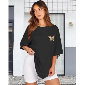 ieg™ Bisiklet Yaka Baskılı T-shirt - Siyah