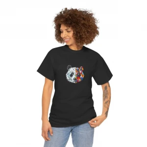 ieg™        Bisiklet Yaka Baskılı T-Shirt - Siyah -