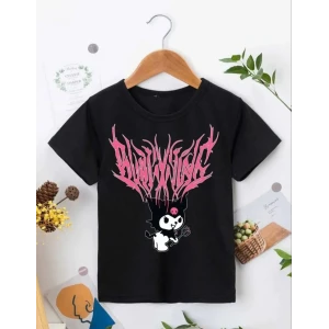 ieg™        Bisiklet Yaka Baskılı T-Shirt - Siyah -