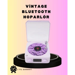 ieg™ Bluetooth Retro Pikap Hoparlör – Projektörlü Gece Lambası