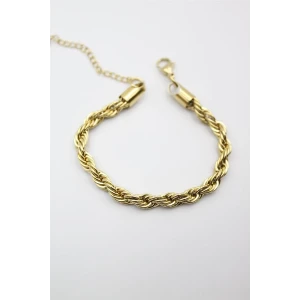 ieg™ Burgu Çelik Bileklik 4mm - Altın