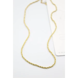 İEG® Burgu Zincir Kolye 60cm-3mm - Altın