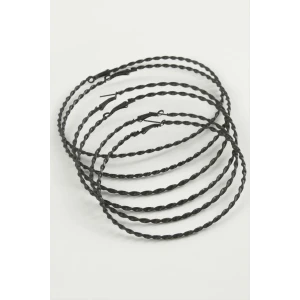 ieg™ Burgulu Metal Halka Küpe 6 Adet