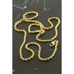 ieg™ Burgulu Zincir Çelik Kolye 55 cm