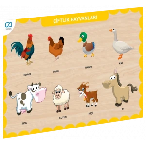 ieg™ CAAHS-3211 AHŞAP ÇİFTLİK HAYVANLARI BUL-TAK