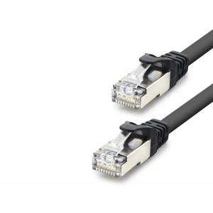 ieg™ Cat7 Ethernet Patch Kablosu 10 Gbps 600 Mhz 30 Cm - Siyah HDX5088