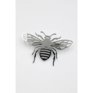 ieg™ Çelik Arı Broş - Gümüş