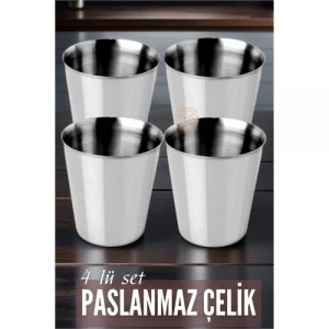 Çelik Bardak Seti 4 Adet Fazio Giacinto Design 719313