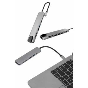 ieg™ Çevirici Dönüştürücü Adaptör Macbook 3 In 1 Type-C To Hdmı USB 3.0