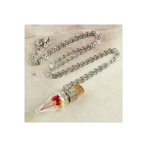 ieg™ Çiçek Fanus Canlı Kolye