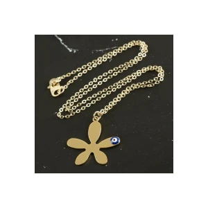 ieg™ Çiçek İsim Yazılabilir Boş Plaka Kolye