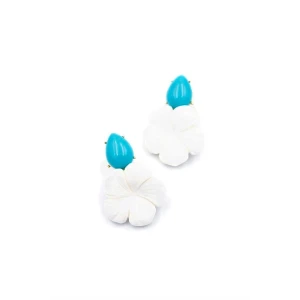 ieg™ Çiçek Küpe - Beyaz