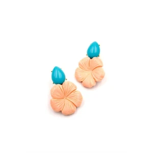 ieg™ Çiçek Küpe - Somon