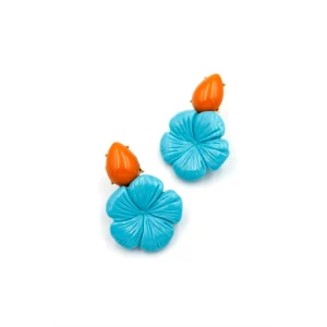 ieg™ Çiçek Küpe - Turkuaz