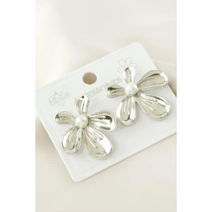 ieg™ Çiçek Metal İnci Küpe