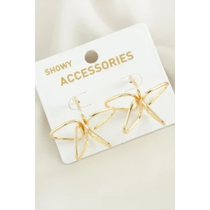 ieg™ Çiçek Oval Metal Küpe