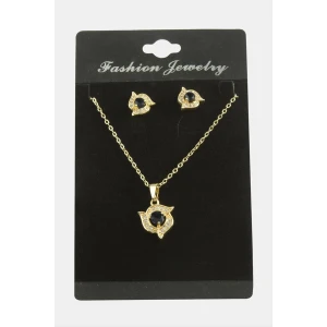 ieg™ Çiçek Zirkon Taşlı Set Kolye