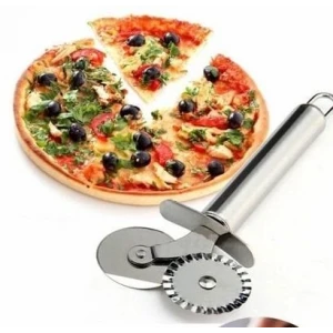 ieg™ Çİft Başlı Metal Pizza Kesici ve Hamur Ruleti