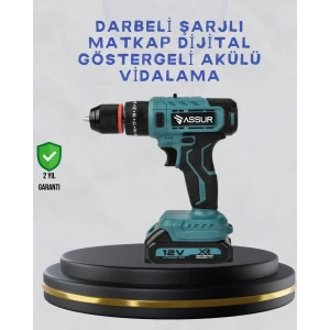 ieg™ Çift Bataryalı Şarjlı Matkap Dijital Ekranlı Set