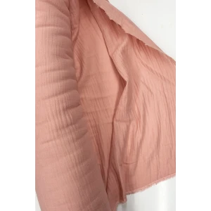 İEG Çok Amaçlı Müslin Pamuklu Bebek Örtü ve Battaniye Kumaşı Müslin Bez Pudra 30K