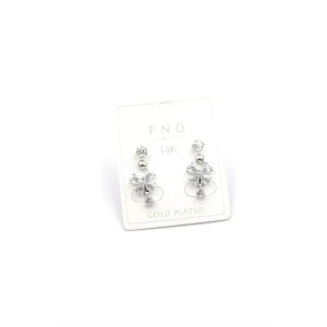 İEG Çoklu Kelebek Küpe - Gümüş