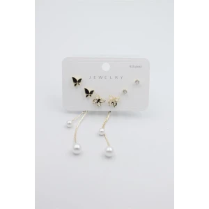 İEG Çoklu Set Küpe - Altın