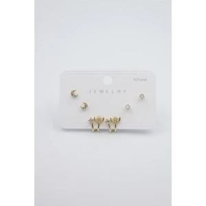 İEG Çoklu Set Küpe - Altın