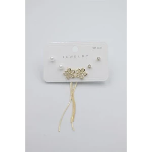 İEG Çoklu Set Küpe - Altın