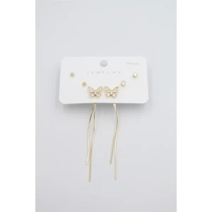 İEG Çoklu Set Küpe - Altın