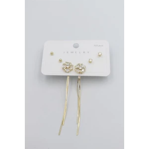 İEG Çoklu Set Küpe - Altın