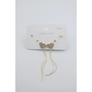 İEG Çoklu Set Küpe - Altın