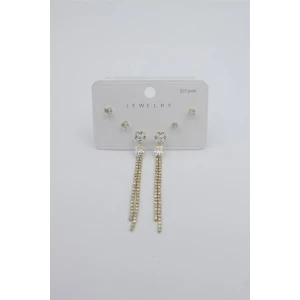 İEG Çoklu Set Küpe - Altın