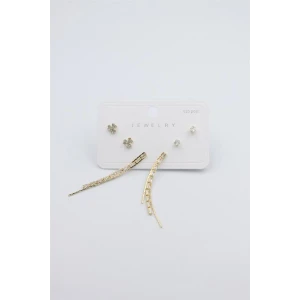 İEG Çoklu Set Küpe - Altın