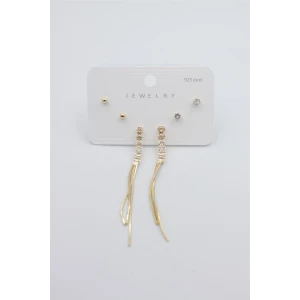 İEG Çoklu Set Küpe - Altın