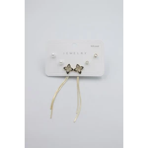 İEG Çoklu Set Küpe - Altın