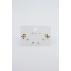 İEG Çoklu Set Küpe - Altın