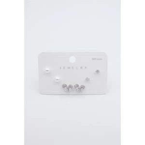 İEG Çoklu Set Küpe - Gümüş