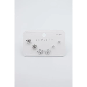 İEG Çoklu Set Küpe - Gümüş